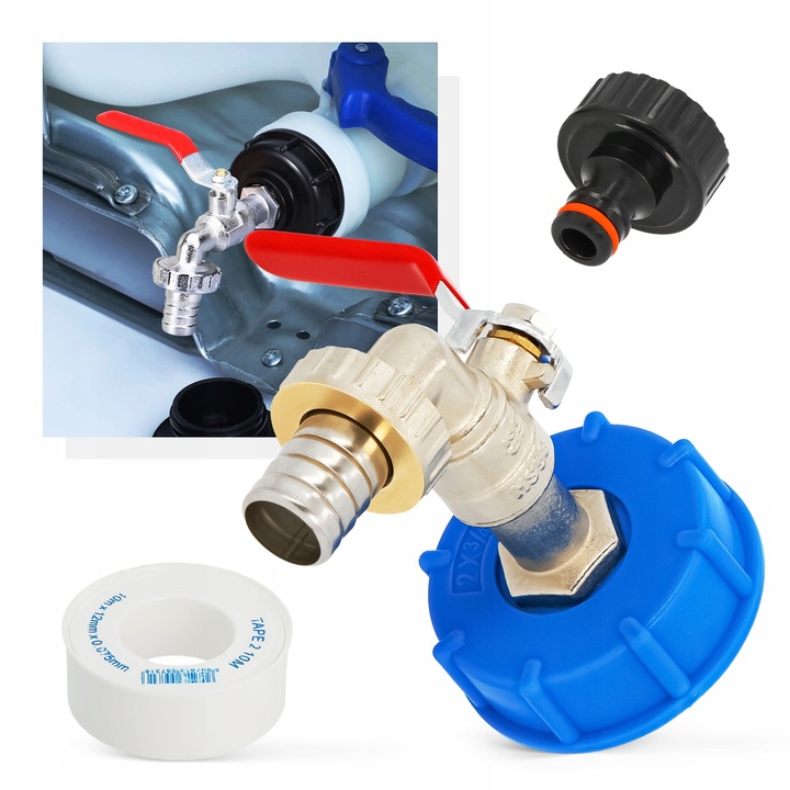 ZAWÓR MAUZERA KRAN ZBIORNIKA 1000l 3/4x1 CZERPALNY MAUSERA IBC