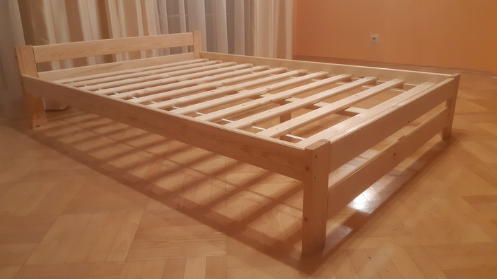 ŁÓŻKO DREWNIANE sosnowe Relax 140x200 + stelaż drewniany