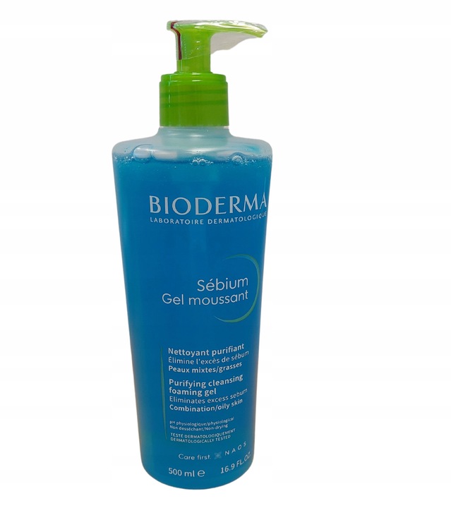 Bioderma Sebium Gel Moussant - antybakteryjny żel do cery tłustej i mieszan