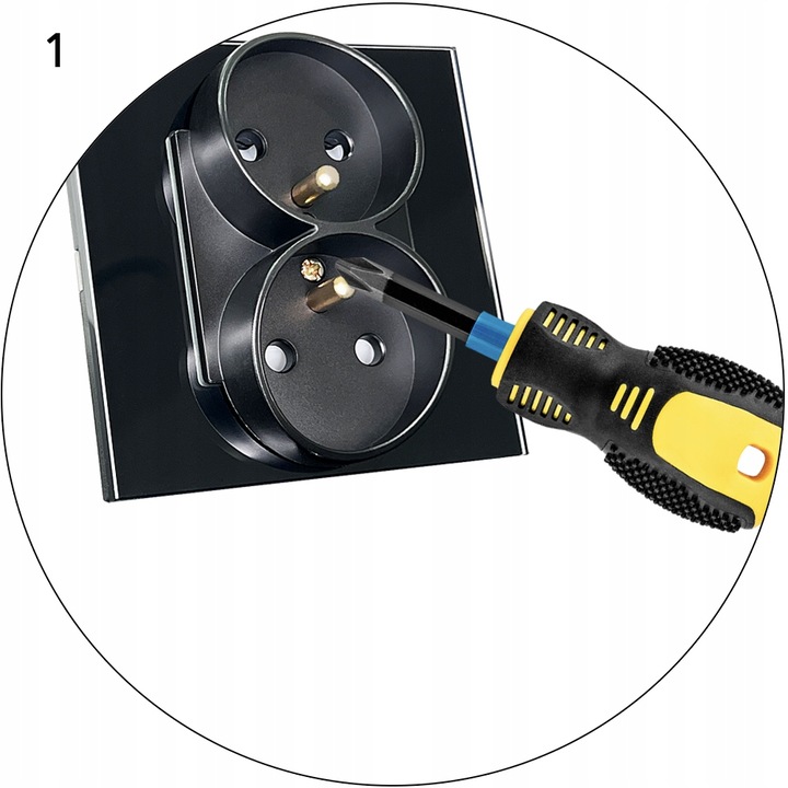 Gniazdo Gniazdko z Bolcem Podwójne Szklane z Uziemieniem Szkło MIUUN