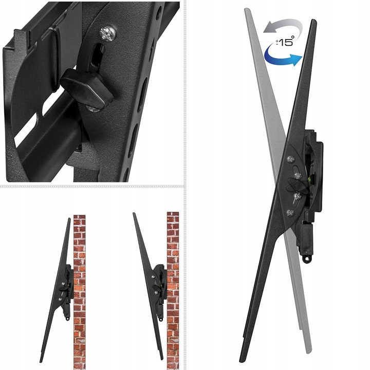 UCHWYT DO TELEWIZORA WIESZAK NA TV LCD UCHYLNY MOCNY 35-85 CALI KingMount