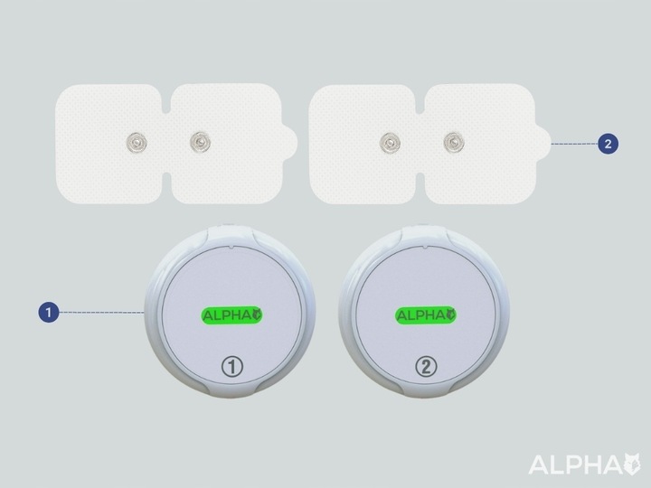 Bezprzewodowy Elektrostymulator TENS EMS Masaż 3w1 18 Programów