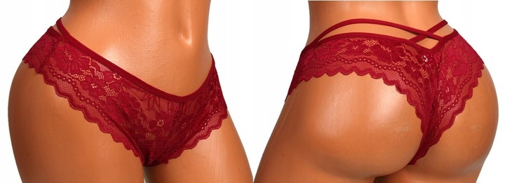 6x MAJTKI DAMSKIE FIGI STRINGI KORONKOWE L