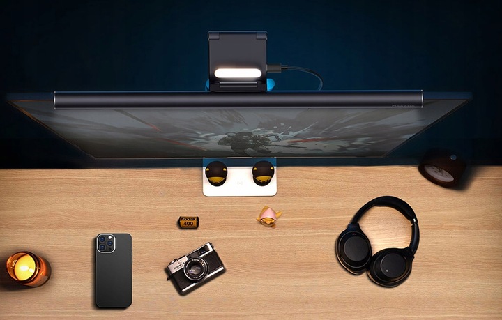 BASEUS PRAKTYCZNA LAMPA LAMPKA DO KOMPUTERA MONITORA EKRANU REGULOWANA LED