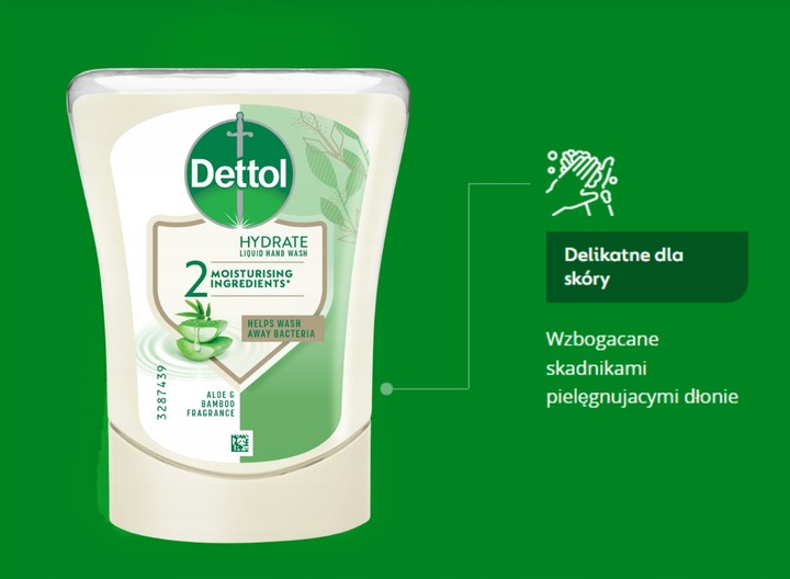 DETTOL Wkład do Aplikatora Mydło w płynie Aloe Vera 5x 250ml