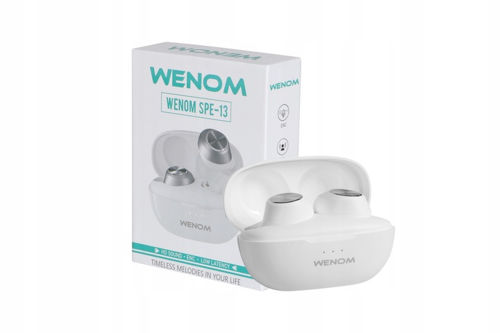 SŁUCHAWKI BEZPRZEWODOWE DOKANAŁOWE SPE-13 BLUETOOTH WODOODPORNE 2 mikrofony