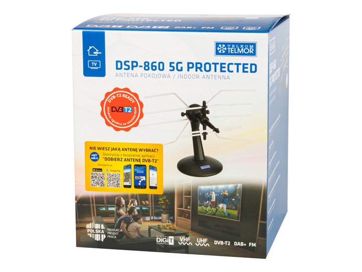 Antena wewnętrzna Telkom-Telmor DSP-860 5G Protected