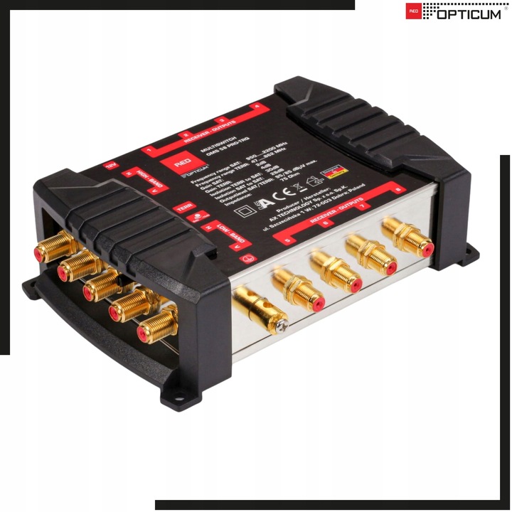 MULTISWITCH OPTICUM OMS 5/8 PRO TRQ 5 WEJŚĆ 8 WYJŚĆ SAT NAZIEMNA DVB T