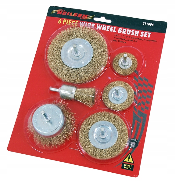 ZESTAW DRUCIANYCH SZCZOTEK DO WIERTARKI SZCZOTKA