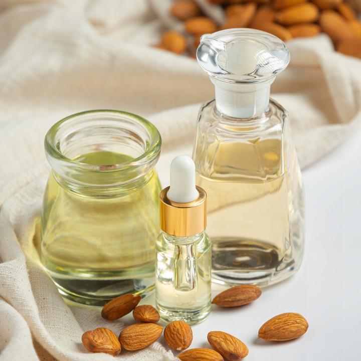 Olej ze słodkich migdałów 1l SZKŁO olej migdałowy 1000ml PREMIUM + POMPKA