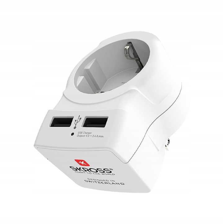 SKROSS Adapter z Polski do USA, Meksyku na Kubę, Dominikanę z ład.