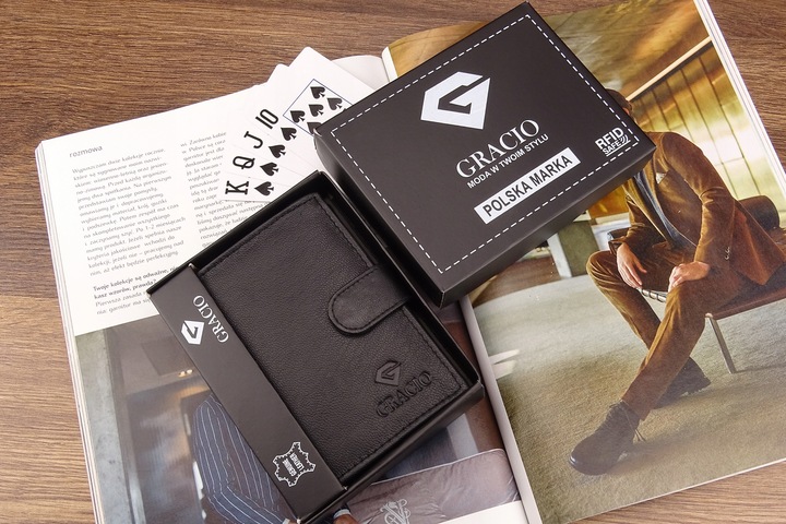 SKÓRZANY Męski Portfel ROZBUDOWANY Miękka Skóra