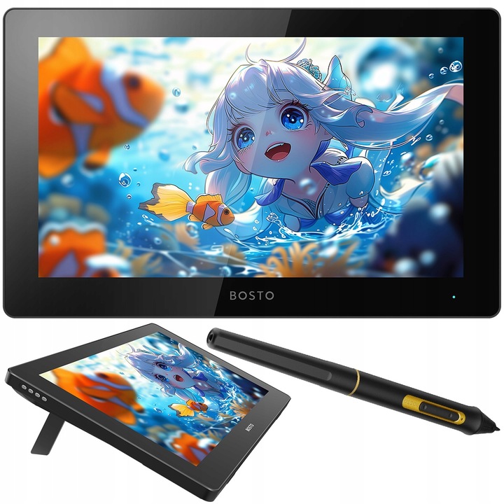 BOSTO BT-16UHD Profesjonalny Tablet graficzny z piórem 16384 st 15,6" 4K