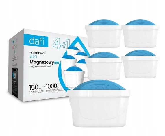 5 sztuk WKŁAD FILTR DAFI UNIMAX MAGNEZ MG+ do Dzbanka Maxtra