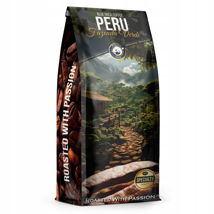 Kawa ziarnista 1kg PERU FAZENDA VERDE Fusion Edition Blue Orca +