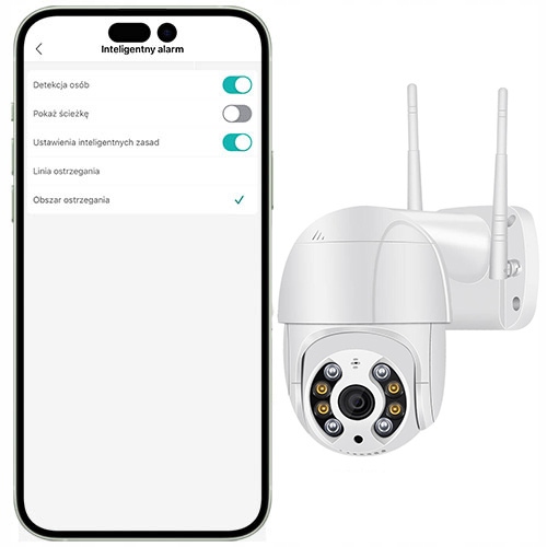 Kamera obrotowa zewnętrzna 4K UHD 8MP WIFI ICSEE