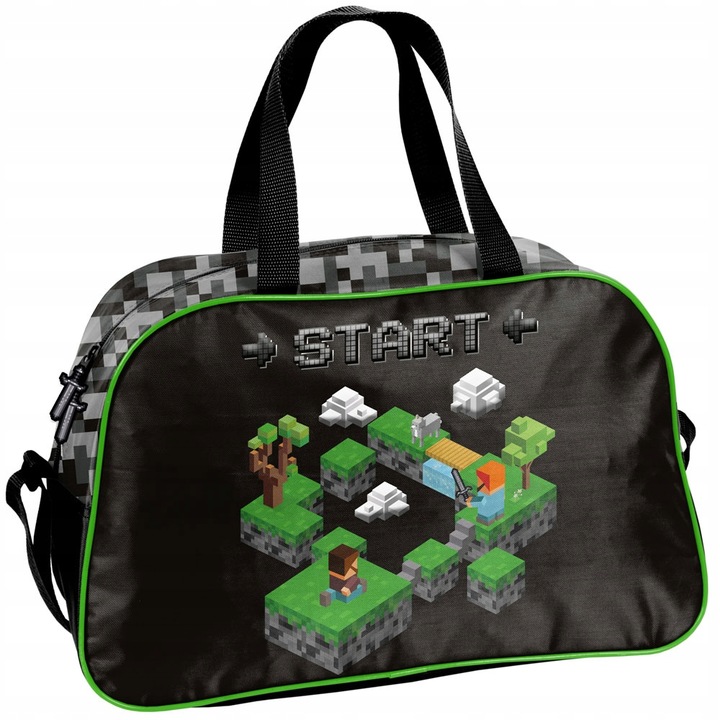 TORNISTER PLECAK SZKOLNY DO 1 KLASY DLA FANA GIER PIKSELE ZESTAW XXL