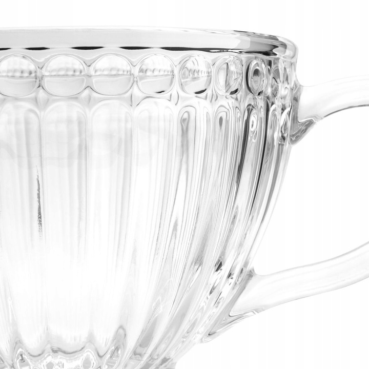 Zestaw Filiżanki do kawy duże szklanki z uchem Altom Design Lily 430ml 6szt