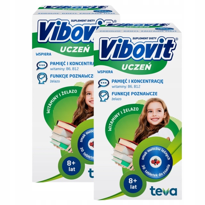 VIBOVIT UCZEŃ Witaminy + Żelazo 30 tabl.