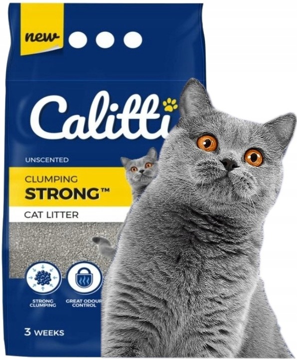 CALITTI ŻWIREK DLA KOTA DO KUWET BENTONITOWY 2x5L