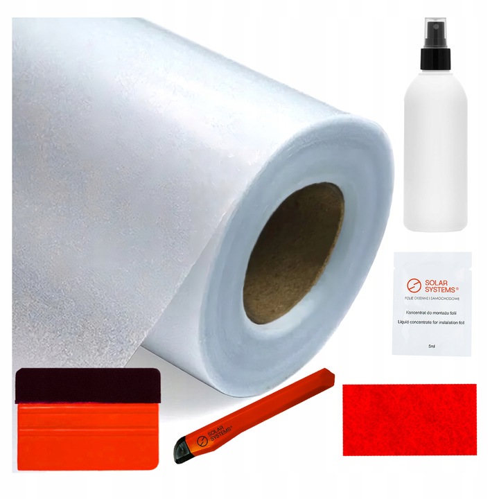 Folia Matowa Na Szybę Okna Mleczna Szroniona 50x100cm Mrożona Solar Systems