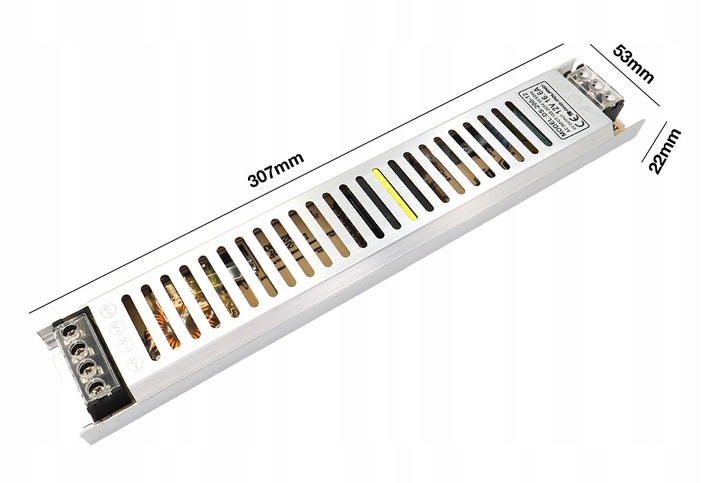 ZASILACZ 12V LED 200W Slim Montażowy Modułowy Do Taśmy MONO RGB