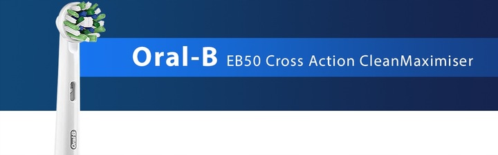 4x Końcówka do szczoteczki ORAL-B EB50RB Cross Action White