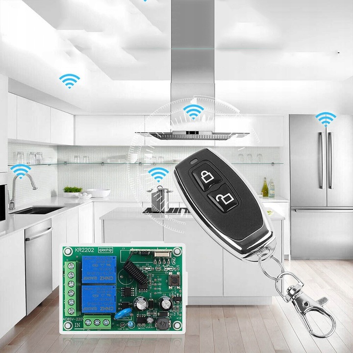 Moduł Odbiornika Przekaźnika z 5 Nadajnikami, 433Mhz Bezprzewodowy