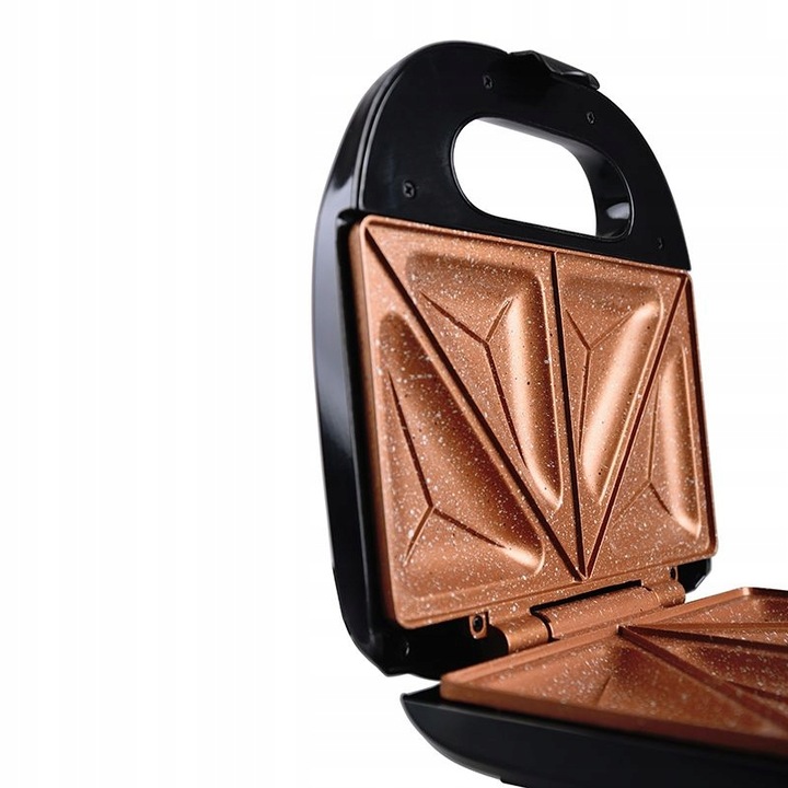 OPIEKACZ CERAMICZNY TOSTER 750W Czarny 2 KANAPKI NIEPRZYWIERAJĄCA