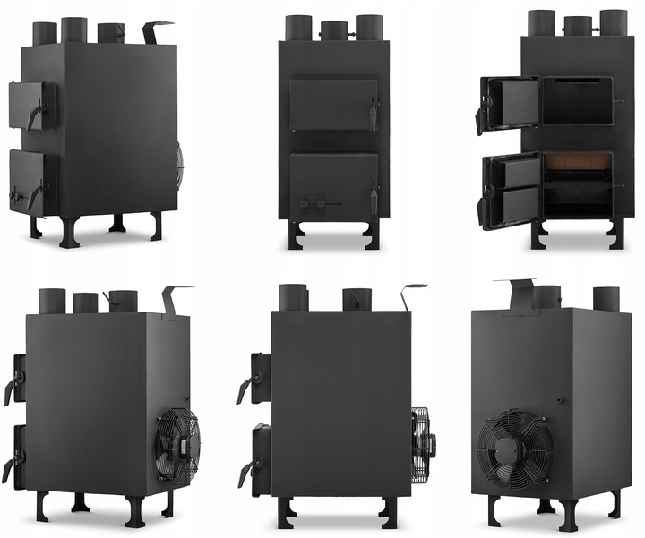 Piec szamotowy z nadmuchem NADMUCHOWY grzewczy WENTYLATOR koza 20kW