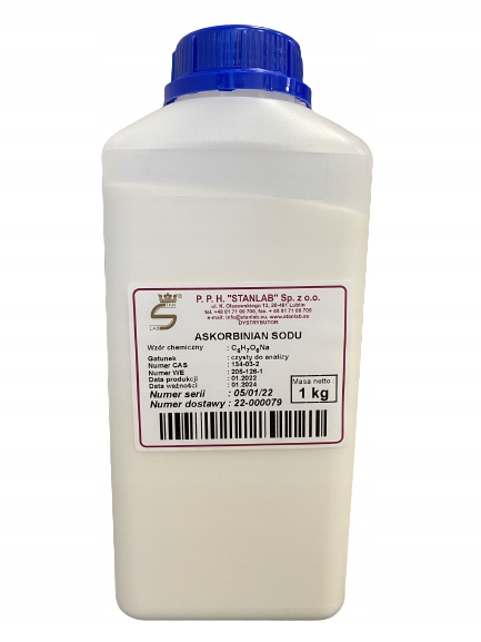 Askorbinian Sodu Witamina C 1000 g Stanlab CZDA