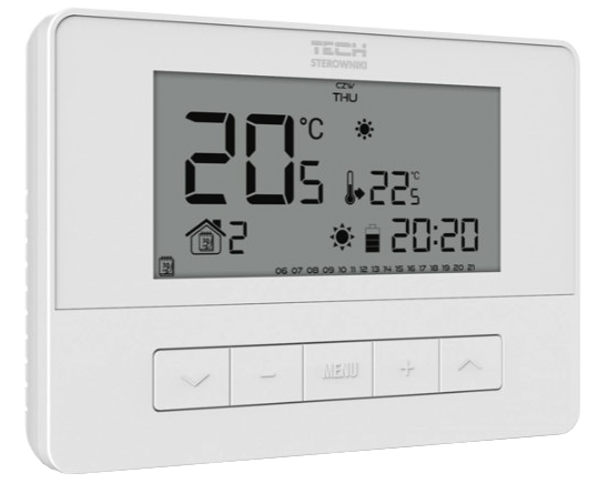 STEROWNIK REGULATOR TERMOSTAT POKOJOWY T-4.2 BEZPRZEWODOWY TYGODNIOWY TECH