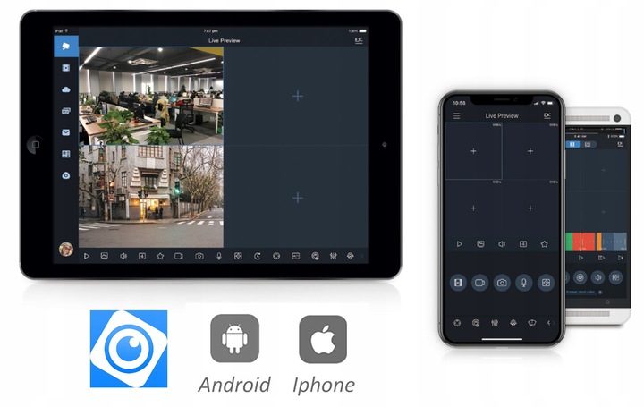 System Zestaw Monitoring Dahua 2 Kamery wewn./zewn. 2MP HD-CVI IR 80m 2Mpx