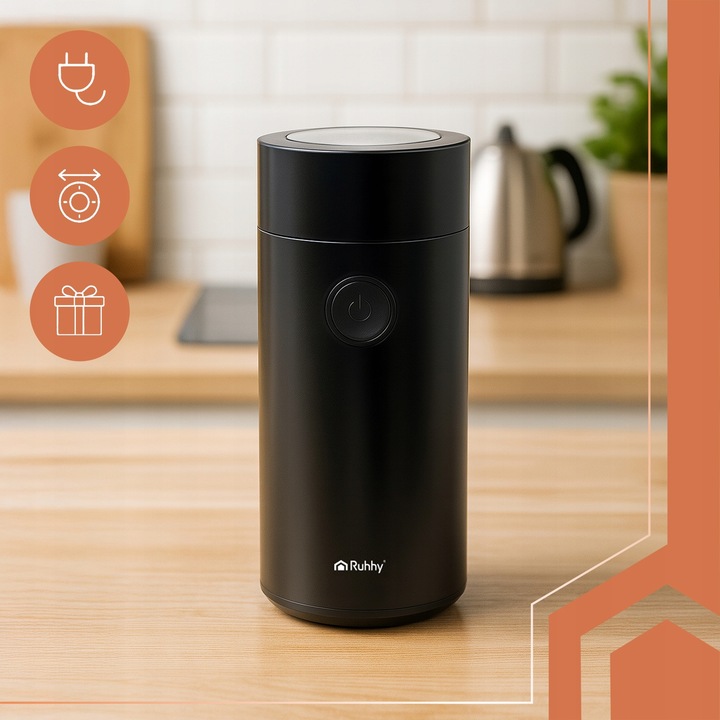 Młynek do Kawy Elektryczny do Mielenia Orzechów Przypraw Wydajny Mocny