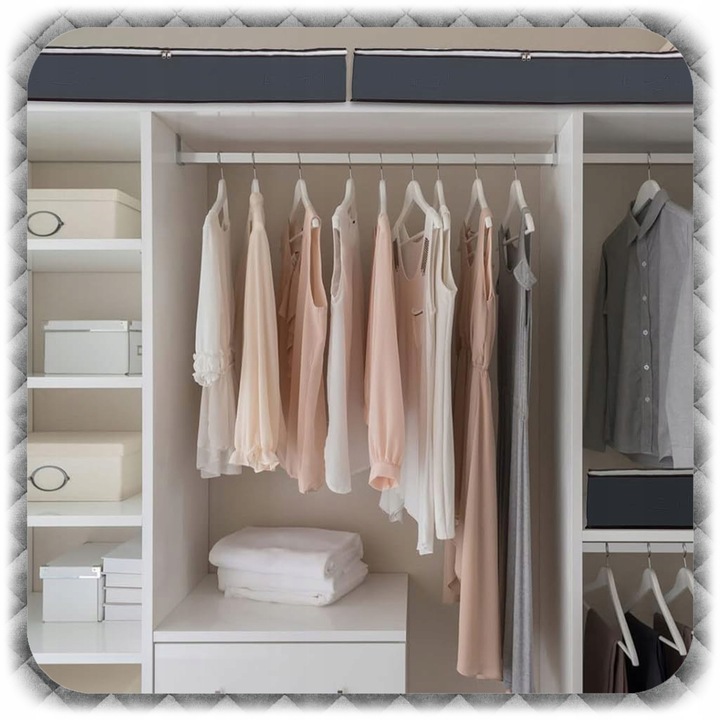 2x ORGANIZER NA POŚCIEL KOŁDRĘ Pojemnik Pokrowiec Ubrania pod Łóżko