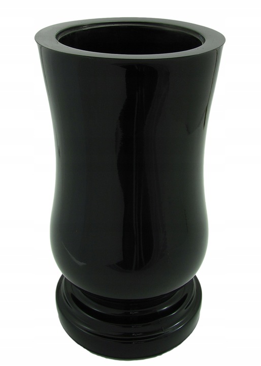 Wazon nagrobkowy czarny ciężki wazony nagrobne wazon nagrobny z