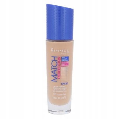Rimmel London Match Perfection SPF20 30 ml dla kobiet Podkład 101 Classic I