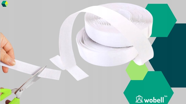 Taśma do OBRAZÓW RZEP CIĘCIA z RZEPEM SAMOPRZYLEPNA 4,57m TASMA PRZYLEPNA