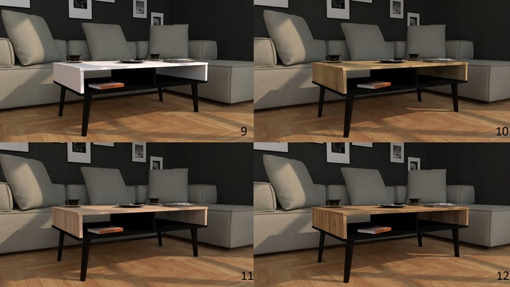 Stolik kawowy ława w stylu skandynawskim wotan