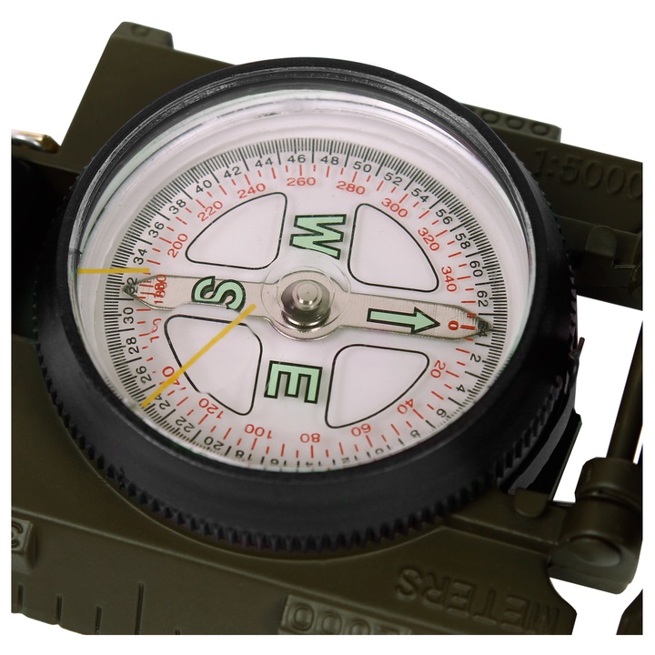 KOMPAS TURYSTYCZNY BUSOLA METALOWY MIL-TEC US RANGER PODŚWIETLANY OLIVE