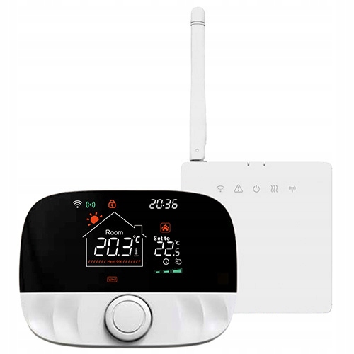 Termostat WIFI z bezprzewodowym przekaźnikiem bezpotencjałowym TUYA