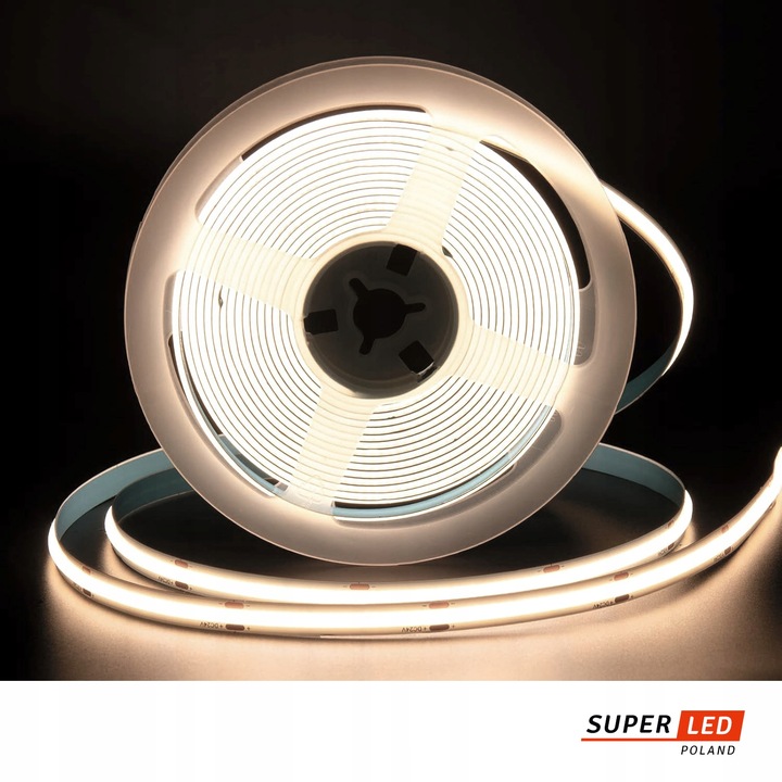 Taśma LED listwa COB 12V Neon Linia 5 metrów mocna neutralny 1080lm /