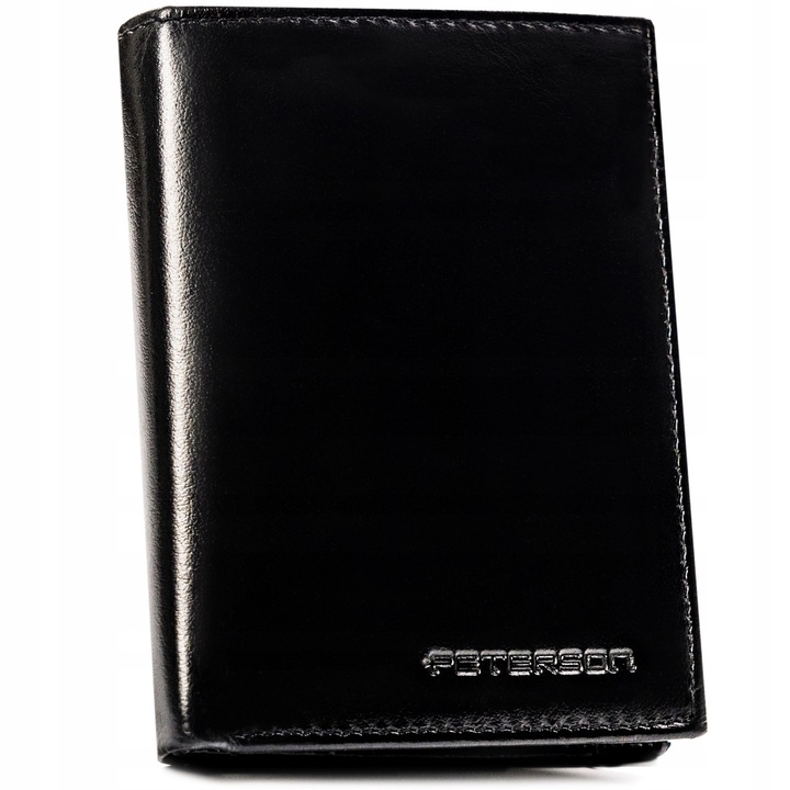 PETERSON portfel skórzany męski RFID antykradzieżowy skóra
