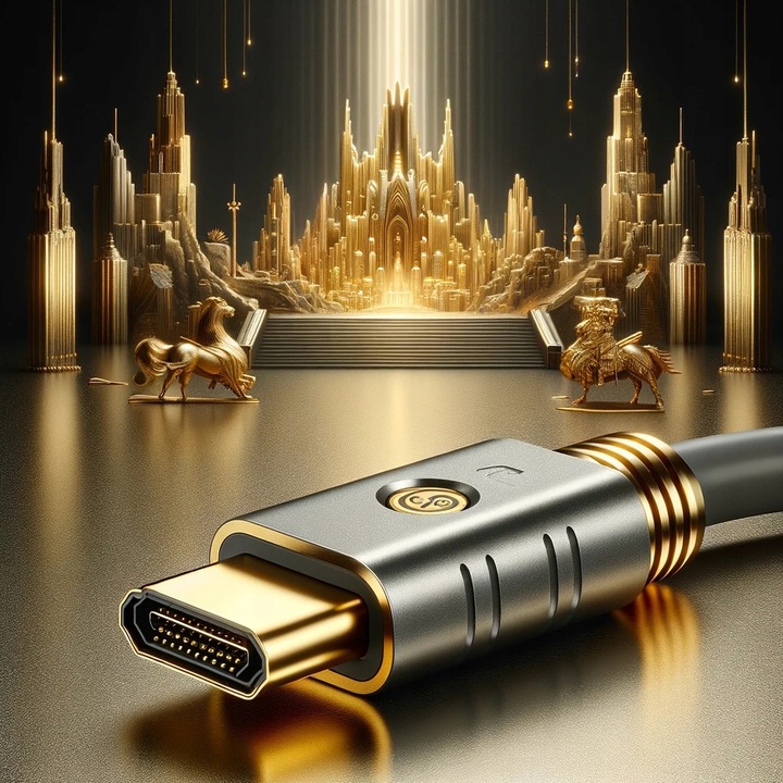 CO2 KABEL DISPLAYPORT HDMI 2.0 PRZEWÓD DP - HDMI FHD 240HZ 4K 60HZ HDR 1M