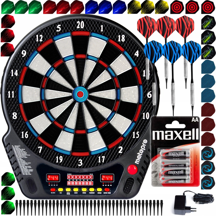 Matepro CRICKET NAJNOWSZA Tarcza elektroniczna do gry w dart MÓWI PO POLSKU