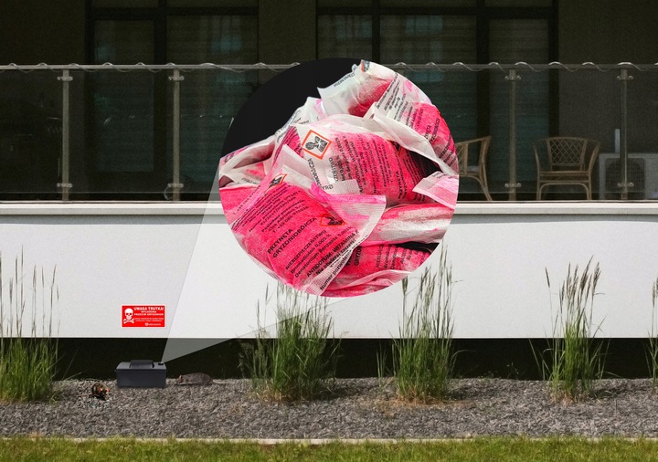 MOCNA SILNA TRUTKA NA SZCZURY MYSZY CZERWONA PASTA BROMADIOLONE NO