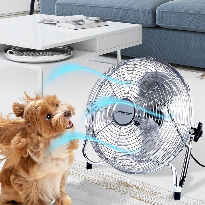 WENTYLATOR STOJĄCY WIATRAK PODŁOGOWY PRZEMYSŁOWY CYRKULATOR POWIETRZA 50W