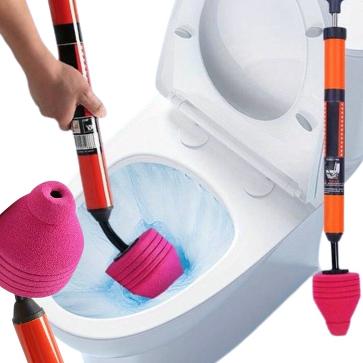 PRZEPYCHACZ DO RUR DO UDRAŻNIANIA KANALIZACJI POMPKA WC SYFONÓW ZLEWU