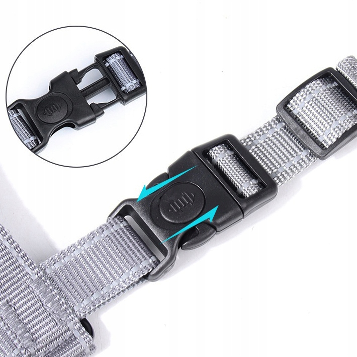 SZELKI DLA PSA TYPU GUARD BEZUCISKOWE REGULOWANE ODBLASKOWE SPACEROWE r. M