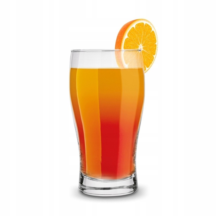 Szklany KUFEL do PIWA 6X530 ml ZESTAW POKALE wysokie SZKLANKI do PIWA